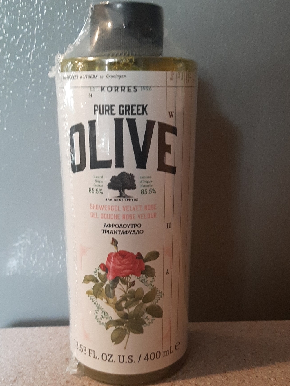 Korres Pure Greek Olive Velvet Rose Showergel 400ml Sealed